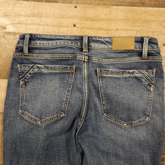 Buckle Black Bootcut Jeans Women’s 29x30 Medium Wash Stretch Denim High Rise - Picture 11 of 13